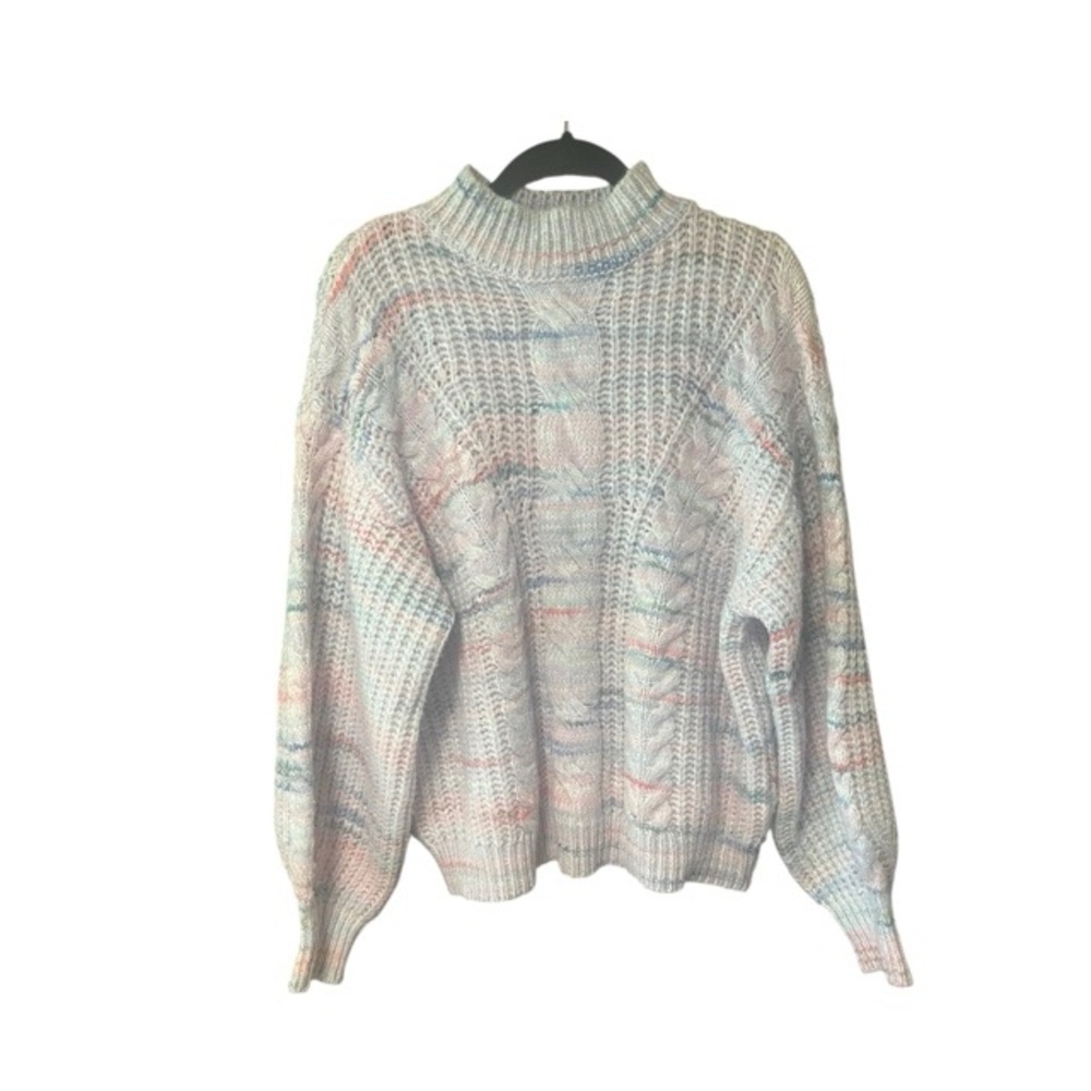 Grace + Karma Space Dye Mock‎ Neck Sweater